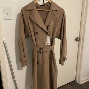 Uniqlo Khaki Trench coat NEW with tag!